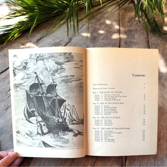 VINTAGE 1958 Peter Freuchen’s Book of the Seven Seas Hardcover Book - Picture 8 of 16